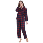 Lavenderi Women's 100% Cotton Long Sleeve Pajama Set, Pajamas for Women