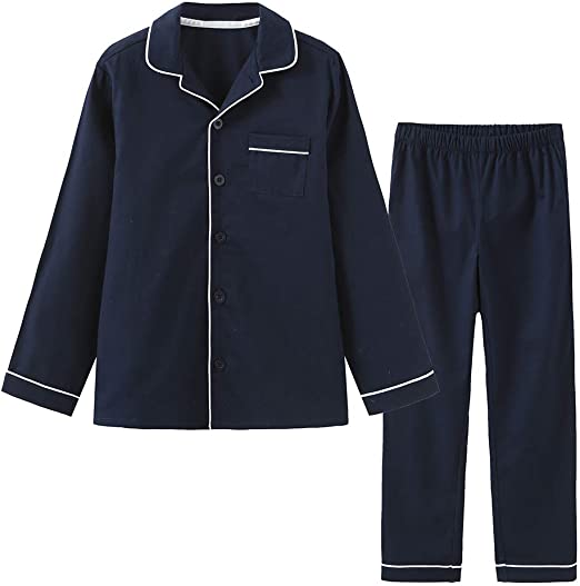 Lavenderi Toddle Kids Girls Boys 100% Cotton Long Sleeve Pajama Set, Pajamas for Kids (Size 2 Toddler-14 Years)