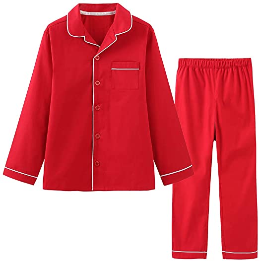 Lavenderi Toddle Kids Girls Boys 100% Cotton Long Sleeve Pajama Set, Pajamas for Kids (Size 2 Toddler-14 Years)