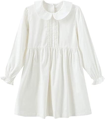 Toddle Kids Girls 100% Cotton Long Sleeve Nightgown, Nightdress for Girls (Size 2 Toddler-14 Years)